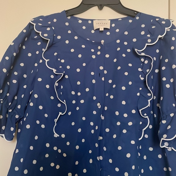 Sézane polka dot blouse. Size 40(FR$ or 8 (US) - Picture 2 of 3